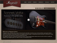 Tablet Screenshot of magnetoguitars.com